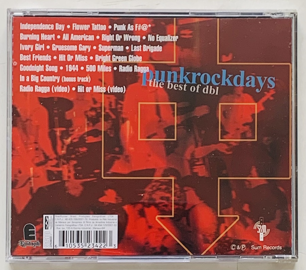 V/A - Down by Law: Punkrock days - The best of dhl (CD usado)