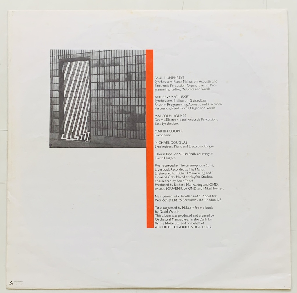 Orchestral Manoeuvres in the Dark - Architecture & Morality (LP usado)