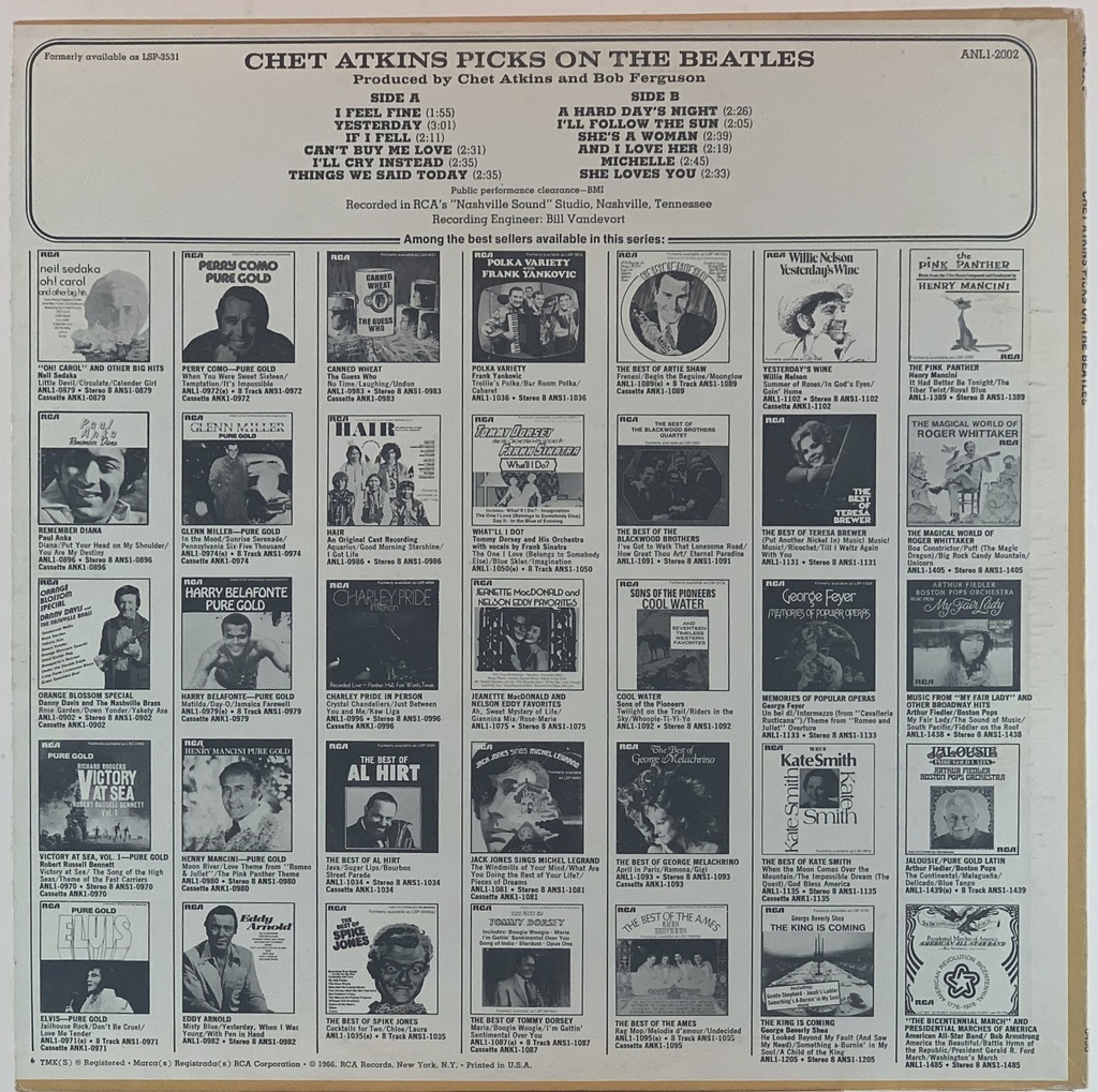 Chet Atkins - Picks On The Beatles (LP usado)