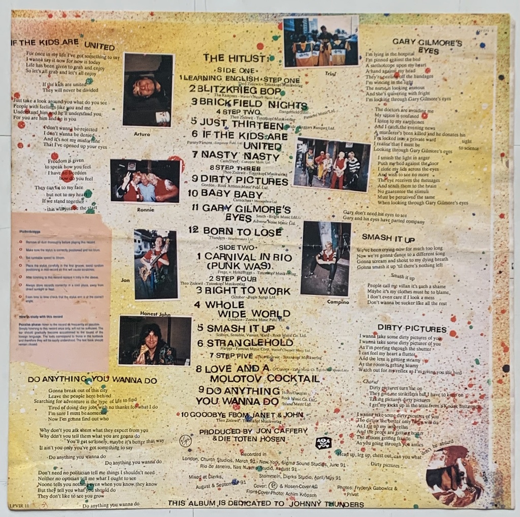 Die Toten Hosen – Learning English, Lesson One (LP usado)