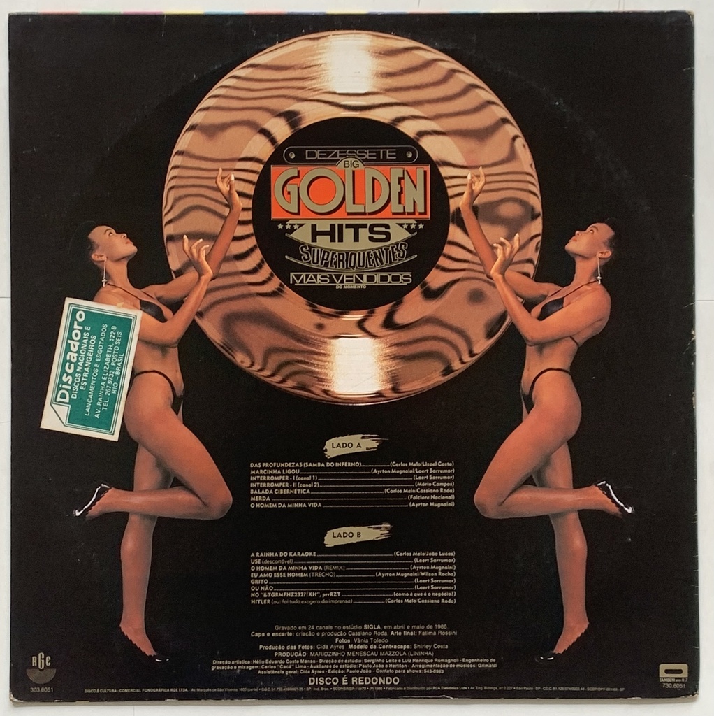 Língua De Trapo – Dezessete Big Golden Hits Superquentes Mais Vendidos Do Momento