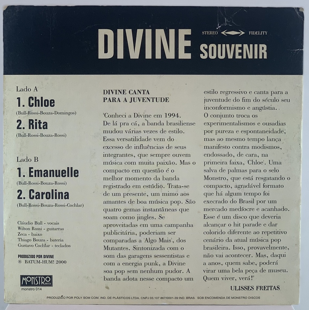 Divine - Souvenir (EP usado)