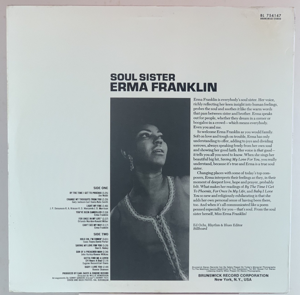 Erma Franklin - Soul Sister (LP usado)