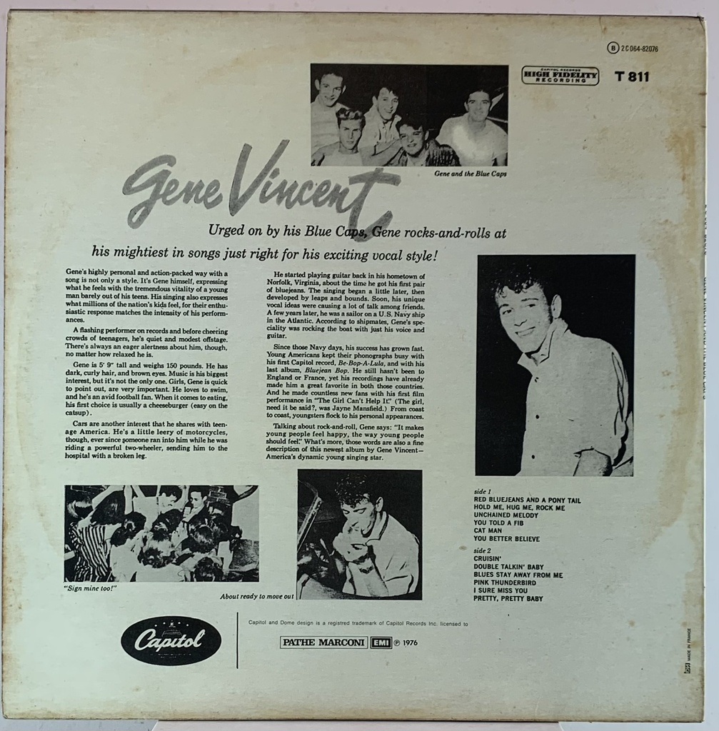 Gene Vincent And His Blue Caps - (LP usado)