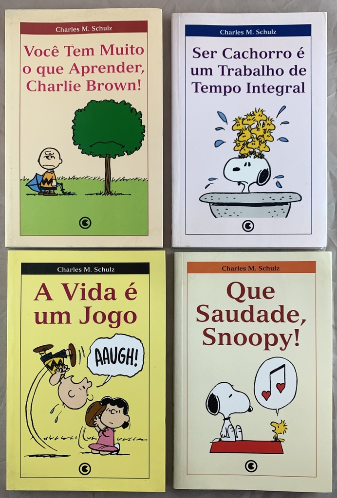 Combo - Charles M. Schulz - Charlie Brown & Snoopy ( 4 livros usados)