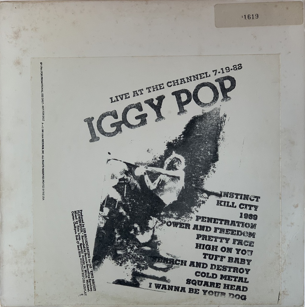 Iggy Pop - Live at the Channel 7-19-88 (LP usado)