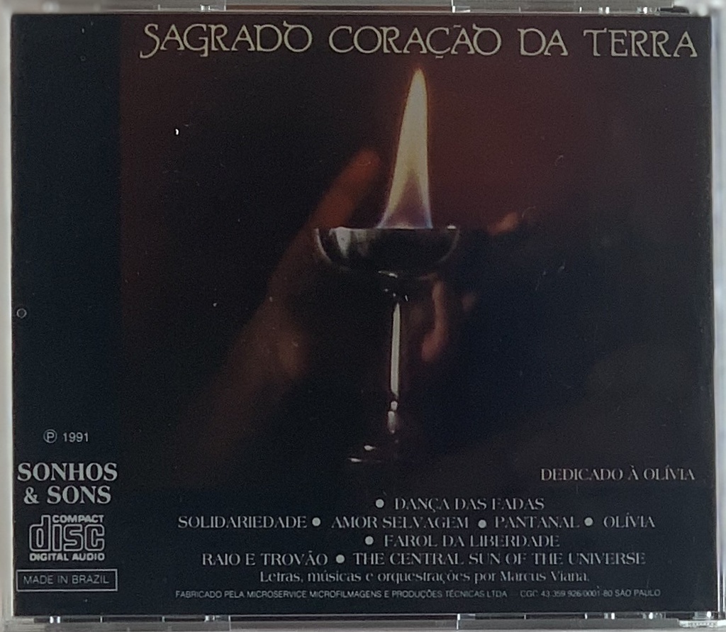 Sagrado Coração da Terra - Farol da liberdade (CD usado)