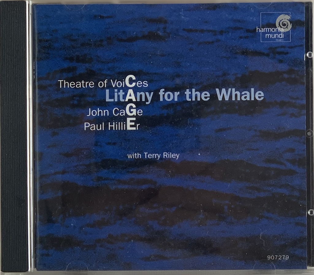 John Cage - Theatre Of Voices w. Paul Hillier/Terry Riley – Litany for The Whale (CD usado)