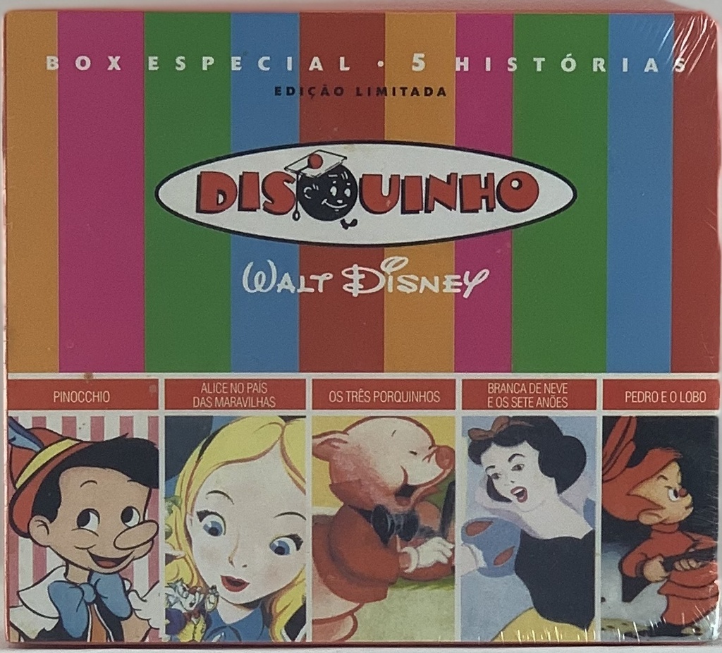 V/A - Disquinho/Box Especial/ 5 Histórias (5 CD  lacrado)