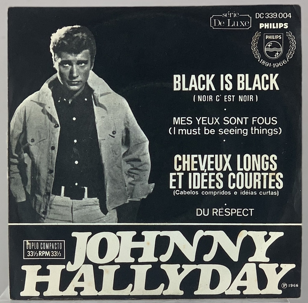 Johnny Hallyday - Black is Black [Noir C´est Noire]+3 (EP 7" usado)