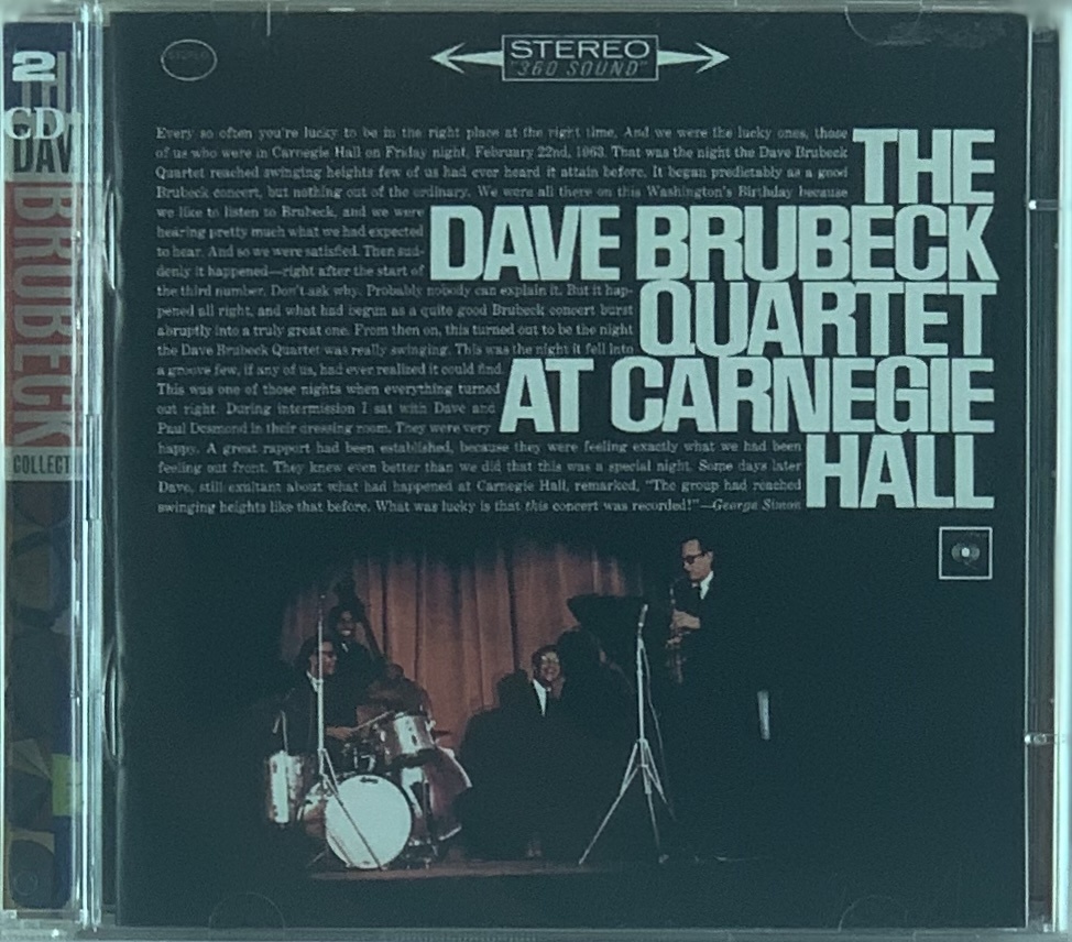 Dave Brubeck Quartet – At Carnegie Hall (2CDs usados)