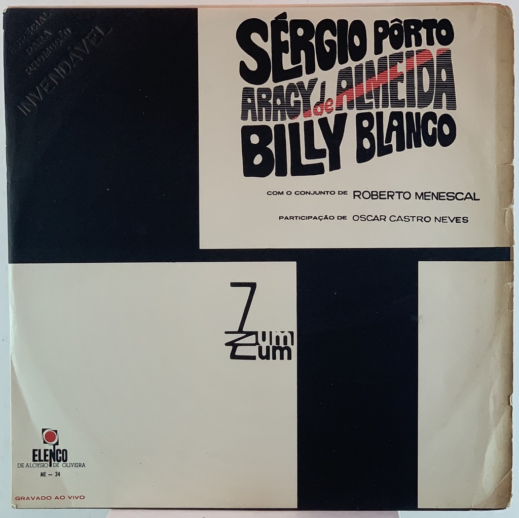 Sergio Pôrto/Aracy De Almeida/Billy Blanco - No Zum Zum (LP usado)