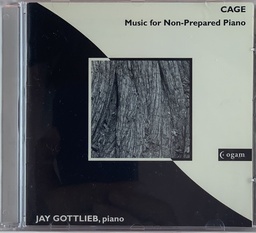 John Cage/Jay Gottlieb – Music for Non-prepared Piano (CD usado)