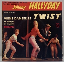 Johnny Hallyday - Vien Danser le Twist + 3(Vinil 7" EP usado)