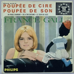 France Gall - Poupée de Cire Poupée de Son +3 (Vinil 7" EP usado)